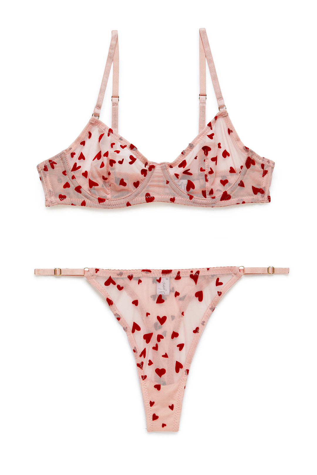 חזיית ברזלים הארטס שקפקפה | ורוד