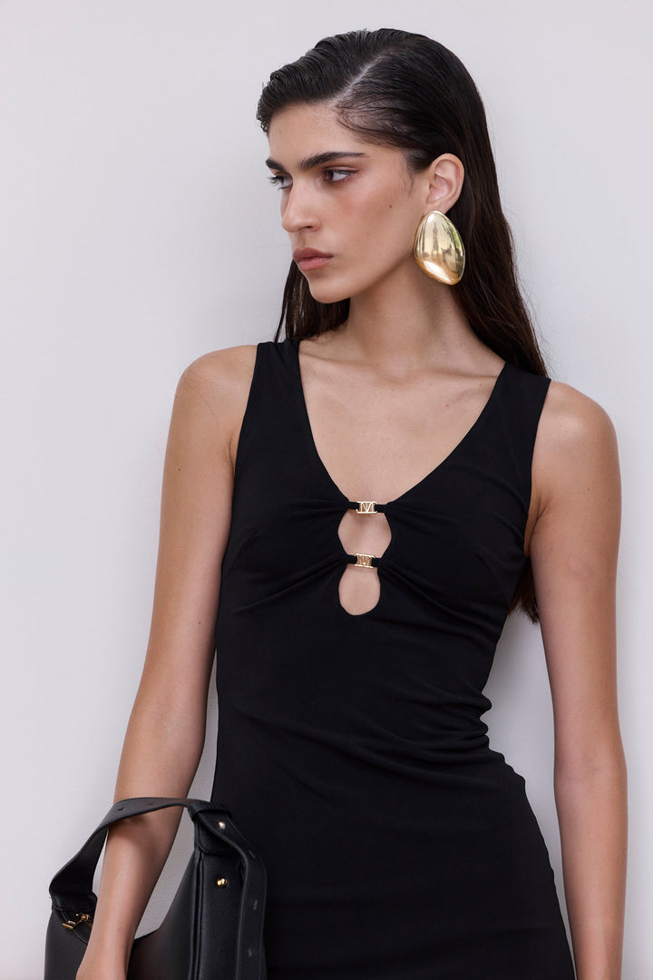 עגילי באנה א-סימטריים | זהב