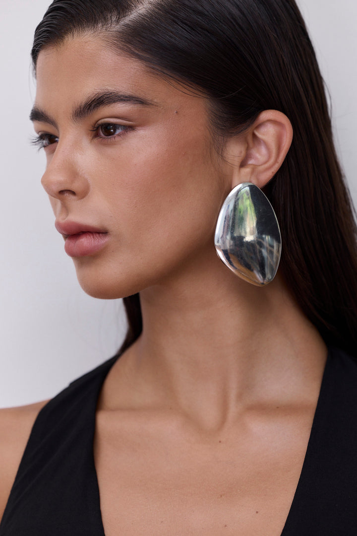 עגילי באנה א-סימטריים | כסף