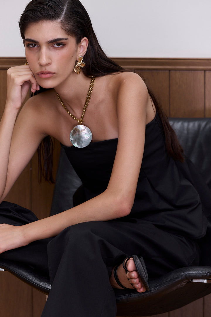 שרשרת זהב אריאל בשילוב צדפה | זהב