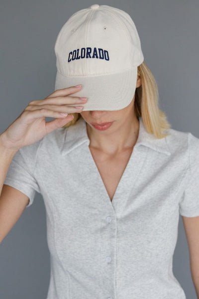 כובע בייסבול COLORADO | לבן