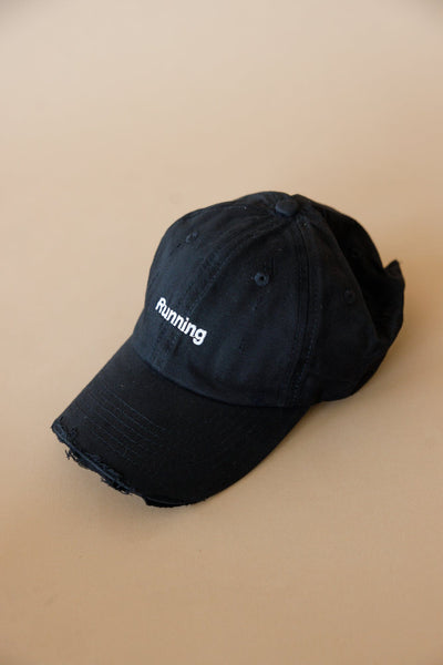 כובע מצחייה RUNNING | שחור