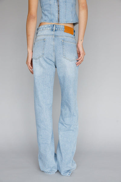 מכנסי דנים ג'יין | ג'ינס בהיר