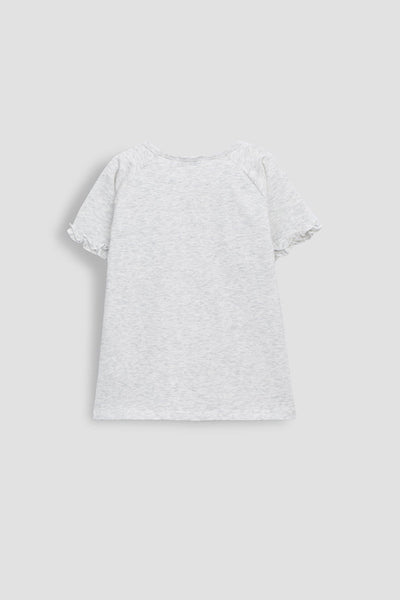 חולצת טי מג׳יק דיטיילז בשרוול | אפור