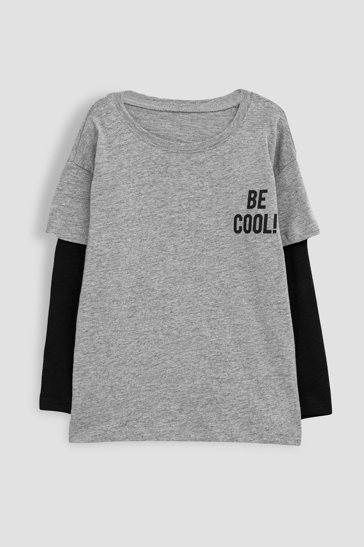 חולצת טי COOL שרוולים ארוכים | אפור