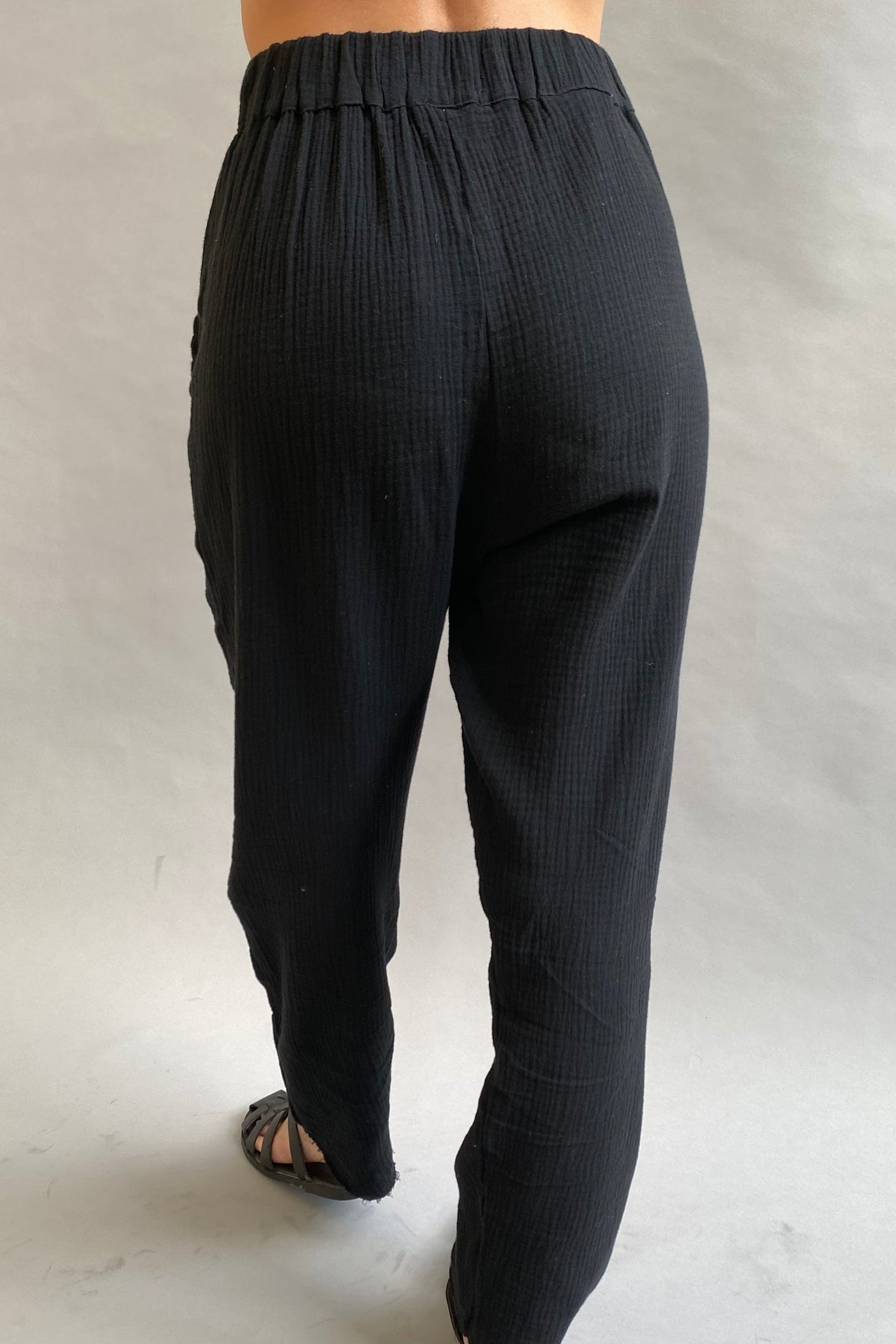 מכנסי טטרה לוגן סיומת פרומה | שחור