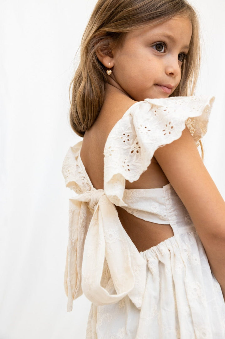 אוברול תחרה פרינסס | לבן