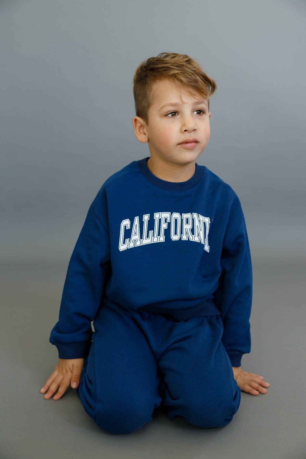 חליפת פוטר עבה קליפורניה | כחול